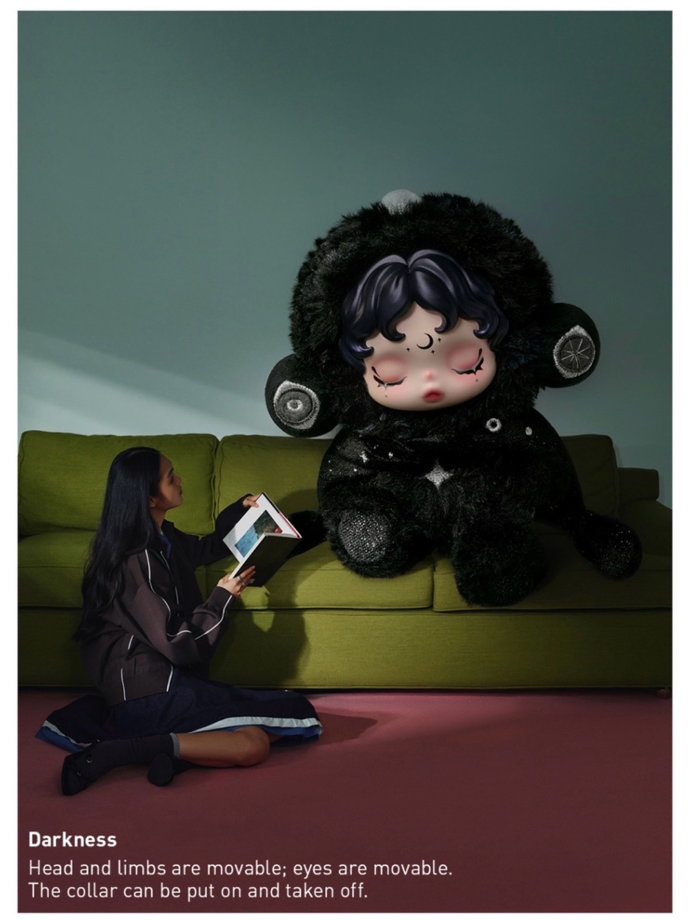 Pop Mart You found me! series SkullPanda- Darkness